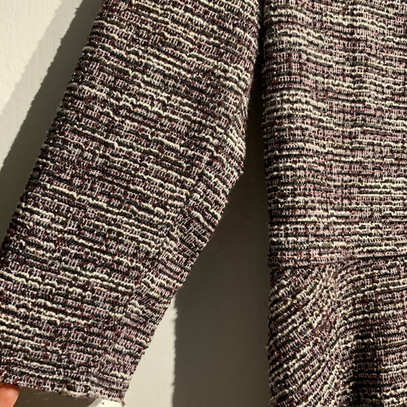 Max Studio long sleeve textured dress with braided detailing - Picture 6 of 12